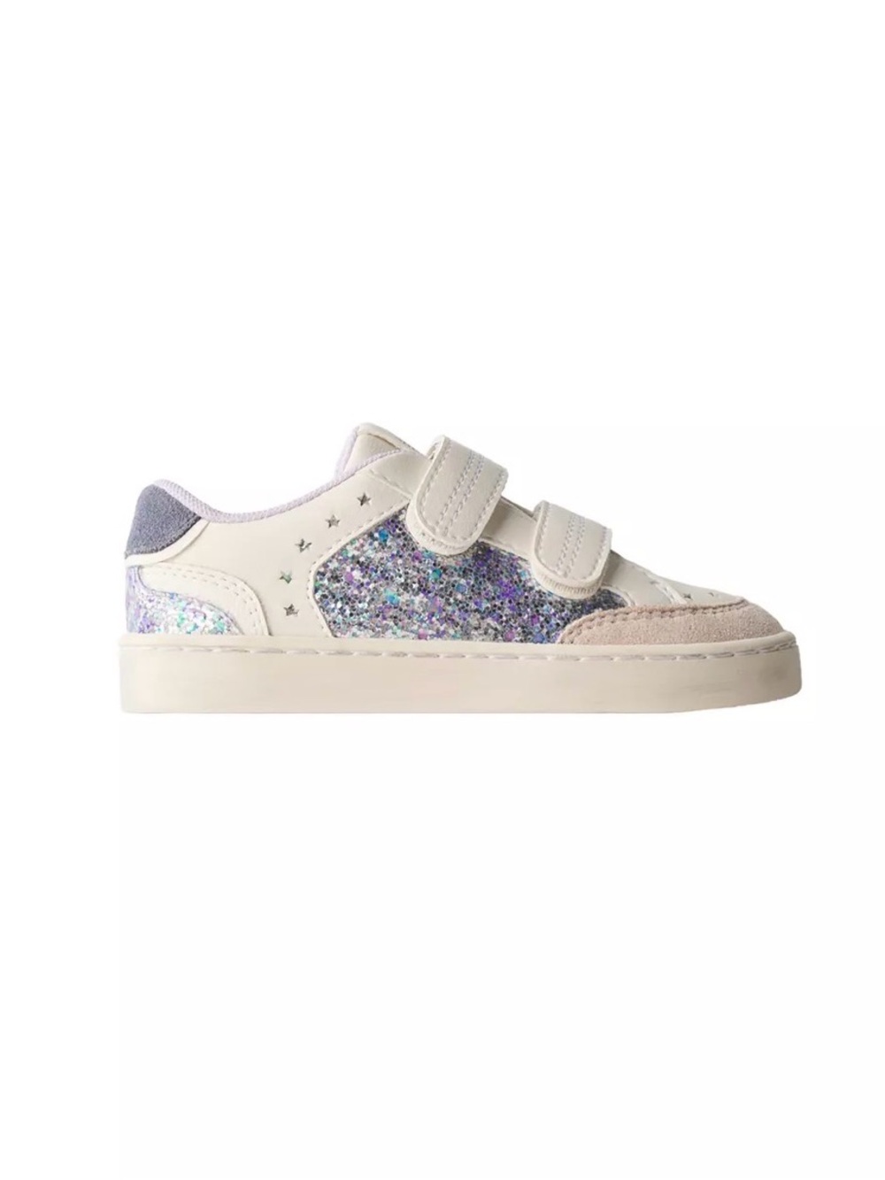 NWT Zara Girls Glitter Velcro Sneakers Size 25/9